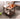 Stunning Brown Tung Wood Tea Table - Elegant Design for Your Living Room Decor hym - 491MUTUKISPACE