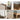 Stylish Bed with Natural Oak, Pine & Cotton - Ramie Upholstery – Elegant Brown, Off White & Gray Finish hym - 630MUTUKISPACE