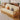 Modern Sofabed with Vibrant Colors: Yellow, Light Brown, Gray, Orange & Blue - Premium Cotton - Linen Upholstery & Dark Ash Wood Frame hyt - 1429MUTUKISPACE