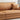 Modern Orange Sofa with Pine Wood Frame, Cotton Down Cushions, and Faux Leather Accents hzh - 1353MUTUKISPACE