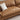 Stylish Pine Wood Sofa with Orange Cotton Blend and Luxurious Faux Leather Accents hzh - 1356MUTUKISPACE