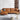 Stylish Sofa with Orange Cotton Upholstery and Pine Wood Frame Featuring Durable Faux Leather Accents hzh - 1358MUTUKISPACE