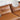 Stylish Sofa with Orange Cotton Upholstery and Pine Wood Frame Featuring Durable Faux Leather Accents hzh - 1358MUTUKISPACE