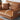 Stylish Sofa with Orange Cotton Upholstery and Pine Wood Frame Featuring Durable Faux Leather Accents hzh - 1358MUTUKISPACE