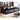 Stylish Black Pine Wood Sofa with Comfortable Goose Down and Faux Leather Finish hzh - 1368MUTUKISPACE
