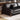 Stylish Black Pine Wood Sofa with Comfortable Goose Down and Faux Leather Finish hzh - 1368MUTUKISPACE
