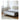 Luxurious Gray Pine Bed with Leather Upholstery and Silky Floss Finish my - 379MUTUKISPACE