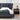 Luxurious Black Pine Bed with Leather Upholstery and Silk Floss Comfort my - 381MUTUKISPACE