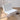 Sleek White Stainless Steel Chair with Premium Leathaire Upholstery my - 382MUTUKISPACE