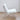 Sleek White Stainless Steel Chair with Premium Leathaire Upholstery my - 382MUTUKISPACE