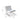 Sleek White Stainless Steel Chair with Premium Leathaire Upholstery my - 382MUTUKISPACE