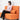 Modern Techno Fabric Sofa in Dark Blue, Light Gray, Khaki, and Orange with Wood Accents - Durable Nylon Upholstery qm - 14MUTUKISPACE
