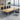 Sleek & Stylish White Dark Gray Particle Board Table for Modern Interiors qs - 152MUTUKISPACE