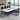 Sleek & Stylish White Dark Gray Particle Board Table for Modern Interiors qs - 152MUTUKISPACE