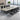 Sleek & Stylish White Dark Gray Particle Board Table for Modern Interiors qs - 152MUTUKISPACE