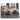Stylish Particle Board Table in Brown, White, and Gray Finishes qs - 153MUTUKISPACE