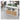 Multi - Purpose Storage Cabinet with Natural Wood Finish and White & Gray Particle Board Shelves qs - 154MUTUKISPACE