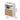 Multi - Purpose Storage Cabinet with Natural Wood Finish and White & Gray Particle Board Shelves qs - 154MUTUKISPACE