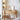 Elegant Natural Wood Makeup Vanity with Rattan and Ash Wood Accents, Glass Top tzm - 525MUTUKISPACE