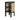 Stylish Bedside Cupboard with Natural Wood, Black and Green Rattan Accents - Oak Wood Finish tzm - 554MUTUKISPACE