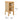 Stylish Bedside Cupboard with Natural Wood, Black and Green Rattan Accents - Oak Wood Finish tzm - 554MUTUKISPACE