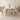 Stylish White and Gray Sintered Stone Table with Durable Rubber Wood Base ybn - 388MUTUKISPACE