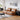 Stylish Modern Sofa in Light Gray and Brown Techno Fabric - Sleek Black Accents yw - 181MUTUKISPACE
