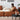 Stylish Modern Sofa in Light Gray and Brown Techno Fabric - Sleek Black Accents yw - 181MUTUKISPACE