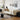 Modern Techno Fabric Sofa in Black, Light Brown, and White - Contemporary Elegant Design yw - 196MUTUKISPACE