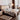 Elegant Bed Frame - Luxurious Brown Walnut Wood Finish yw - 205MUTUKISPACE