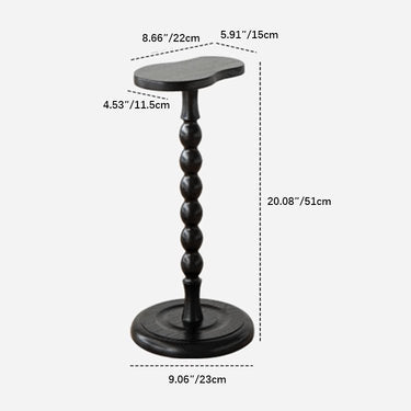 Affordable Modern Side Table – Elegant Brown and Black Beech Wood Design yw - 213MUTUKISPACE