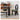 Stylish Black and Brown Wood Chair with Comfortable Flannel Upholstery yw - 222MUTUKISPACE