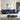 Luxurious Blue & White Pine Velvet Flannel Sofa - Perfect Blend of Style and Comfort yw - 225MUTUKISPACE