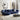 Luxurious Blue & White Pine Velvet Flannel Sofa - Perfect Blend of Style and Comfort yw - 225MUTUKISPACE