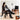 Luxurious Cowhide Leather Chair with Solid Rubberwood Frame - Black & Brown yw - 227MUTUKISPACE