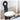 Cozy Faux Lambswool Chair - Elegant Black Brown Wood Design yw - 229MUTUKISPACE
