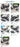 Garden Table Set 5 - Piece 4 - Person Width 27.6"/31.5" Chair 4 Types Cafe Style Weatherproof Waterproof Durable Armrest Outdoor Lightweight Compact Hotel Store Composite Black zy - 034MUTUKISPACE