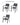 Garden Furniture Set Table Chair 5 - Piece 7 - Piece 4 - Person 6 - Person Outdoor Width 47.2"/63" Waterproof Durable Gardening Hotel Cafe zy - 035MUTUKISPACE