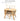 Garden Table 3 - Piece Set Width 31.5"/41" Chair Rattan Style Cushion Included 2 - Chair Compact Outdoor Cafe Hotel Balcony New Life Space - Saving Natural Brown Gray Simple zy - 040MUTUKISPACE
