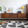 TV Stand 59/70.9/82.7 Inches Solid Wood Adjustable Shelves Nordic Style mu - yydsg - tvstandMUTUKISPACE