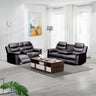 Reclining Loveseat with Middle Console Slipcover, Stretch Loveseat Reclining Sofa Covers (BLACK, 2 +3 Seat Recliner Cover with Console)MUTUKISPACE