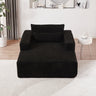 75 - Inch Corduroy foam Sofa Lounge Chair,No Assembly Required,Fluffy Modern Sleeper Chair for Indoor Living Room BedroomMUTUKISPACE