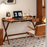 Boxwood Desk 47.2 Inches Solid Wood Nordic Style Sturdy mu - zdsz - deskMUTUKISPACE