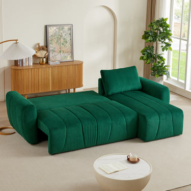 Convertible Sectional Sofa Couch, Modern Fabric 3 Seater L - Shaped Couch for Living Room, Apartment, Office, Small SpaceMUTUKISPACE
