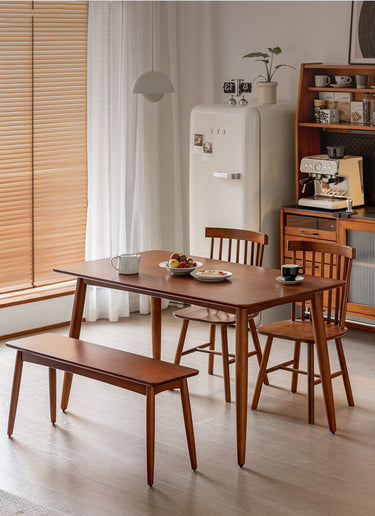 Solid Wood Rectangular Dining Table mu - yscz - DtableMUTUKISPACE