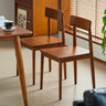 Solid Wood Dining Chair Natural Wood Chair mu - yscy - chairMUTUKISPACE