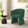 Modern style simple and elegant chair, green leisure chair, suitable for dining/bedroom/living room/reception desk (assembly required) - GreenMUTUKISPACE