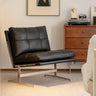 Leather Single Lounge Chair Small Apartment Modern Minimalist Home Accent Chair mu - bsxxy - chairMUTUKISPACE