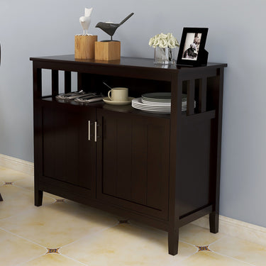 Kitchen Storage Sideboard And Buffet Server Cabinet - Brown ColorMUTUKISPACE