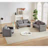 Two 60"Corduroy Fabric Sofa with 33" Single Sofa, Modern Sofa with Support Pillow, for Apartment, Office, Living Room & BedroomMUTUKISPACE
